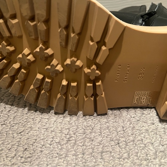 Proenza Schouler Black Lug Sole Boots, Size 38.5, Like New - Picture 13 of 13